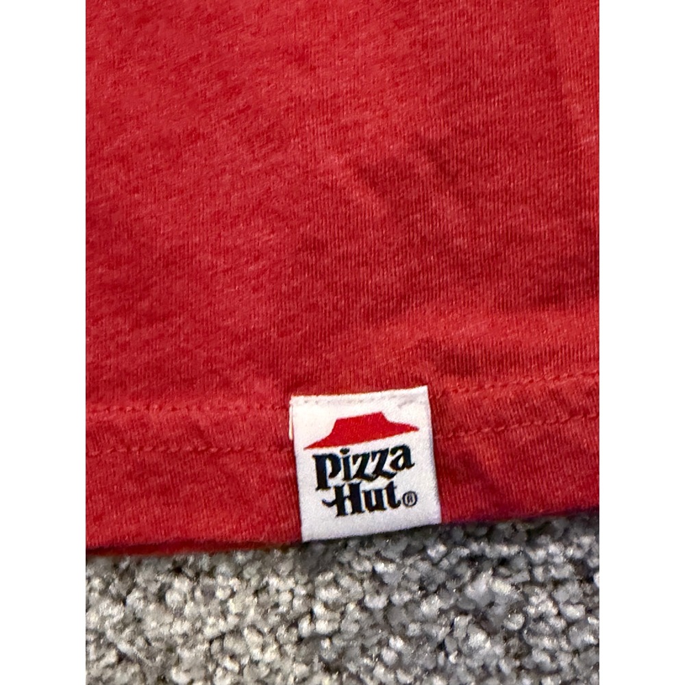 Pizza Hut T-Shirt Mens M Red Checkered Logo Graphic Short Sleeve Promo Tee - Picture 3 of 8